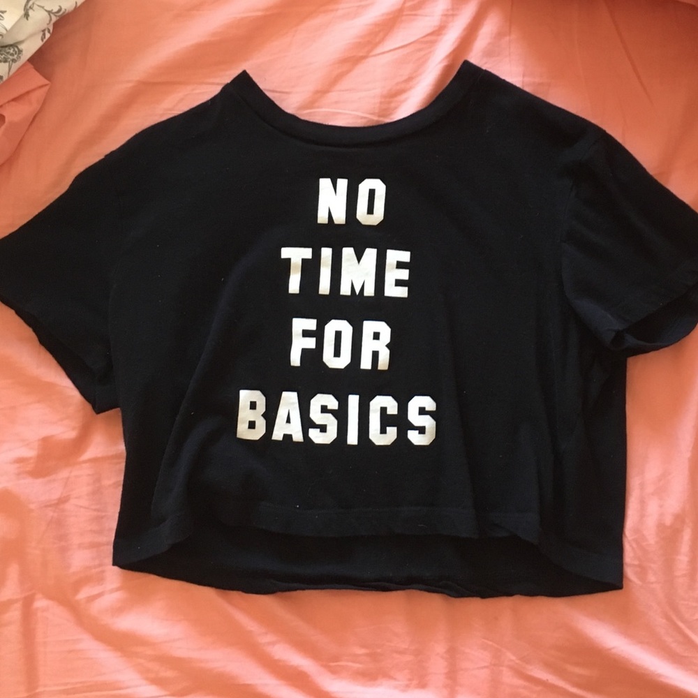 Forever 21 Cropped Graphic Tee